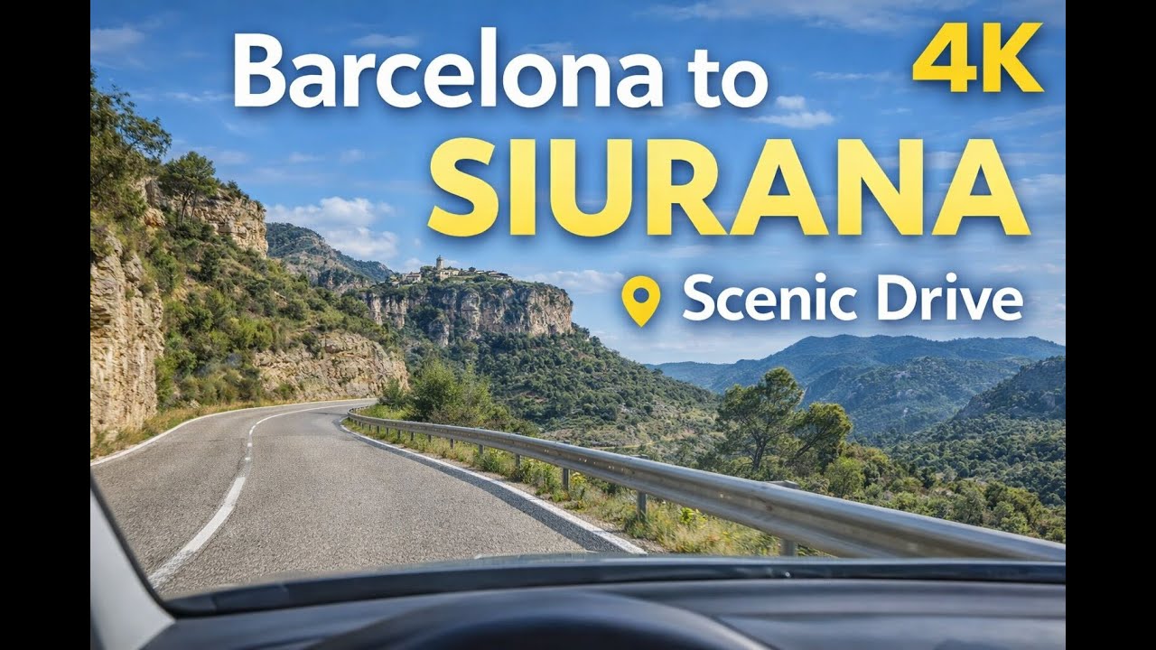 Driving from Barcelona to Siurana | Scenic Mountain Road Trip (4K)