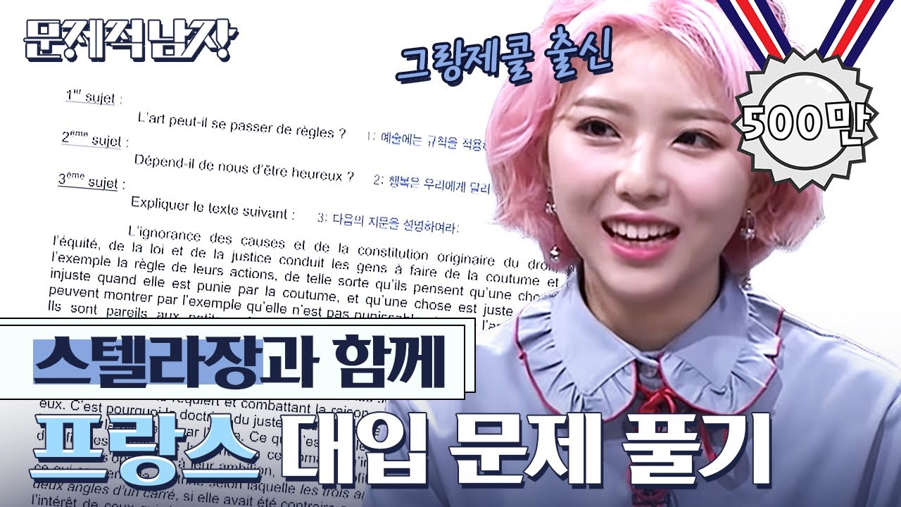 [#문제적남자] 프랑스 상위 4% 대학나온 스텔라장의 불어 실력✨ 프랑스의 수능이라는 바칼로레아 문제 풀어보는 뇌섹남들!  | #Diggle
