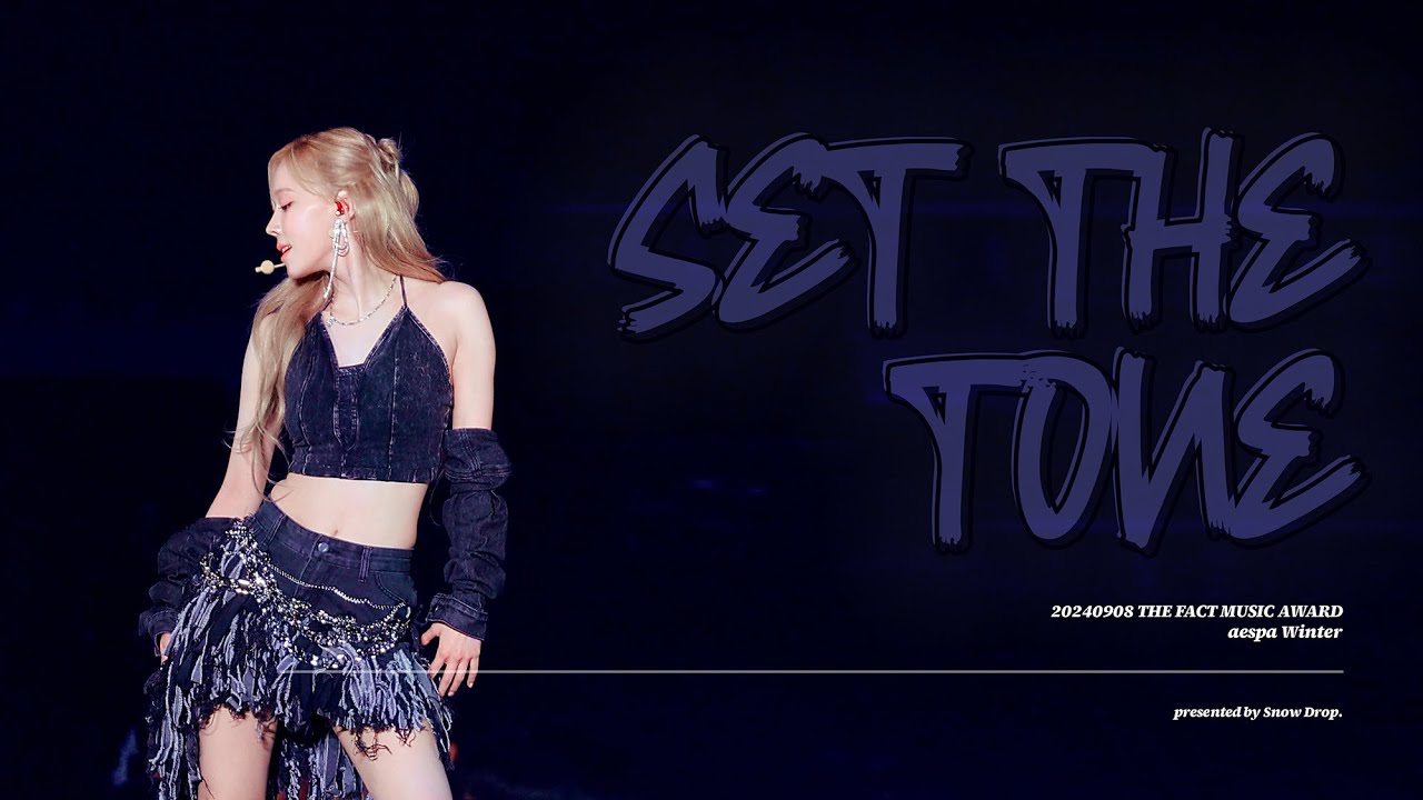 [4K] 240908 THE FACT MUSIC AWARDS(TMA) #에스파 #winter #윈터 Set the tone(셋더톤) 직캠 fancam