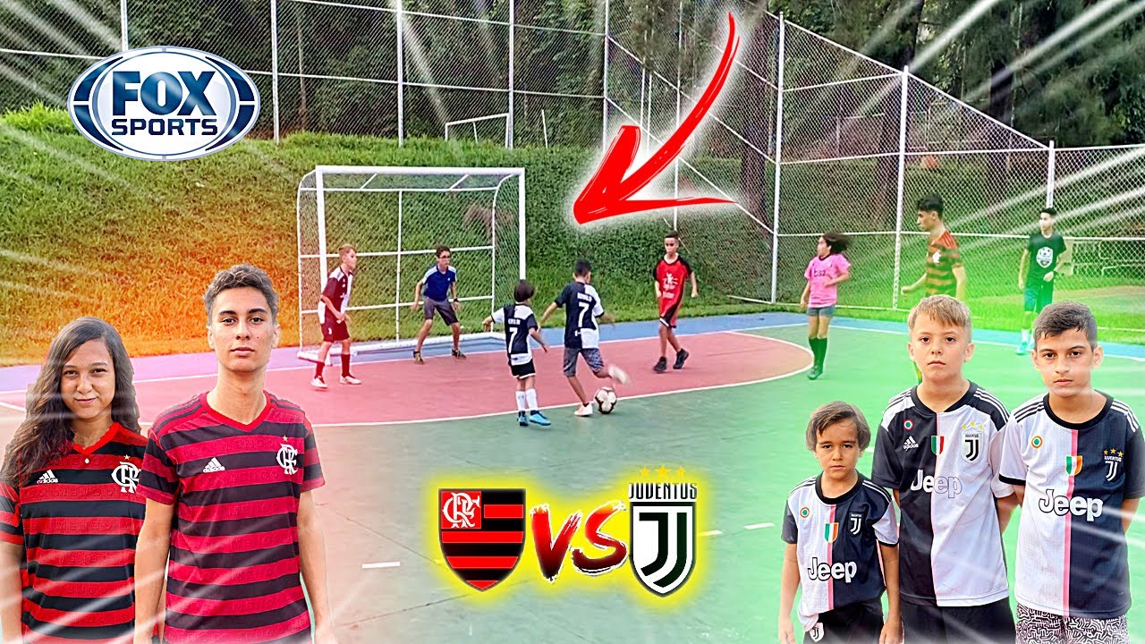 TIME FLAMENGO vs TIME JUVENTUS JOGO 5 vs 5 QUEM GANHA? DESAFIOS DE FUTEBOL ‹ Rikinho ›