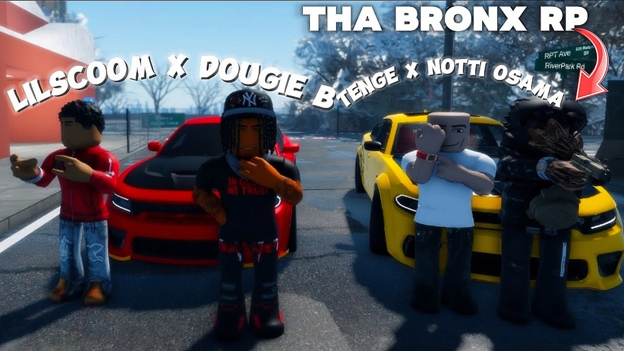 DOUGIE B & LILSCOOM & TENGE & NOTTI OSAMA CRASHED Out In Tha Bronx RP Roblox