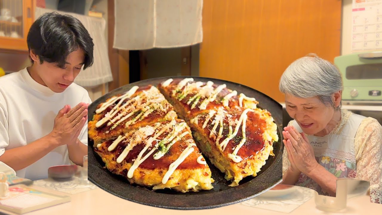 【孫と二人暮らし】あまりもので作るお好み焼き｜簡単肉じゃが