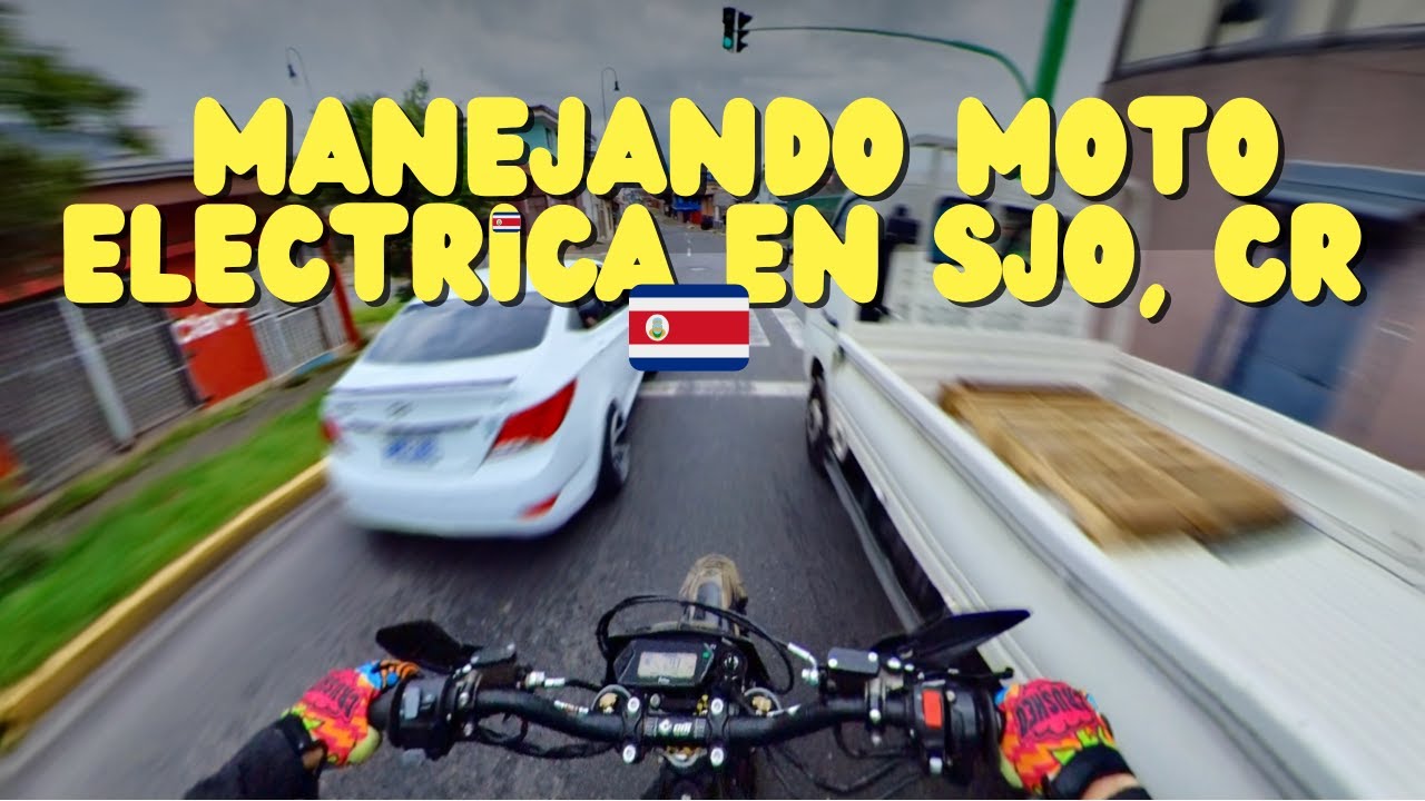 En la CIUDAD con MOTO ELÉCTRICA 🐝 | MANEJANDO ULTRA BEE SUR RON Costa Rica