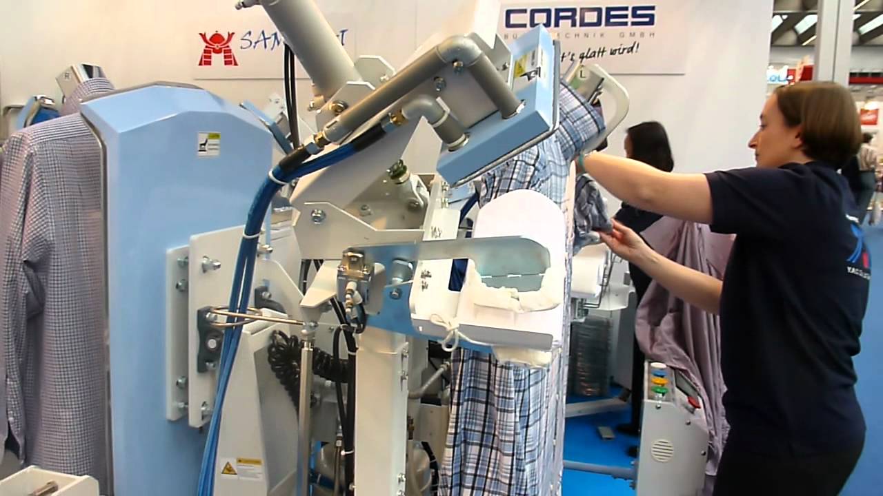 YAC 110 Shirts /Hour shirt garment Press Machine for shirt laundry factory
