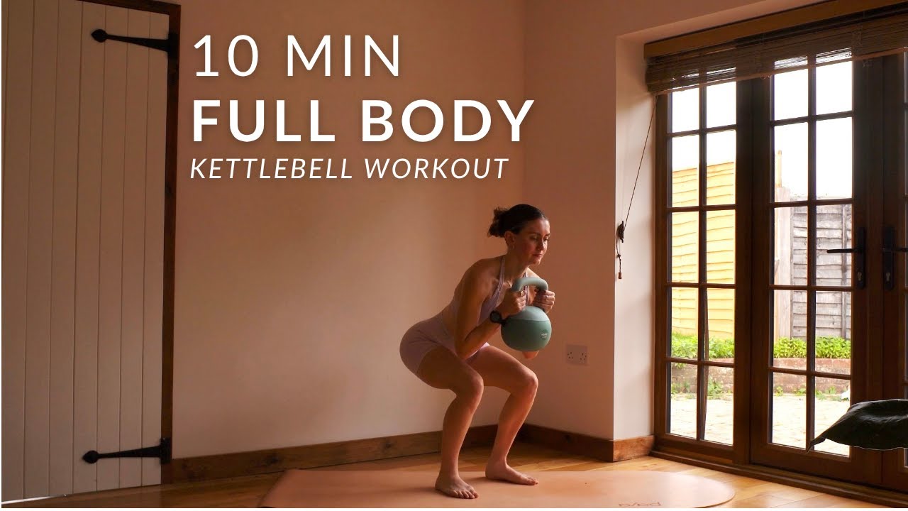 10 MIN FULL BODY KETTLEBELL WORKOUT | at home strength workout to build muscle and tone your body