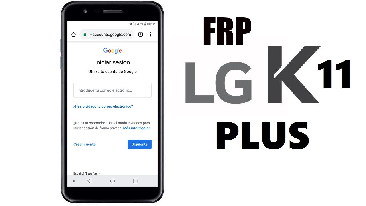 Quitar cuenta google lg k11 (BIEN EXPLICADO)
