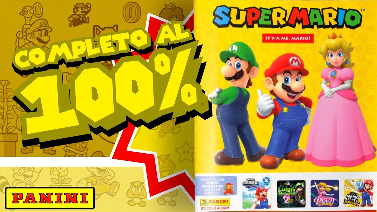 Completé el ÁLBUM de estampas PANINI de SUPER MARIO: IT´S A ME! ⭐
