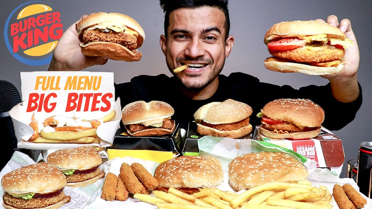 INDIAN Burger King All Menu MUKBANG (VEG) | Akshanshu Aswal