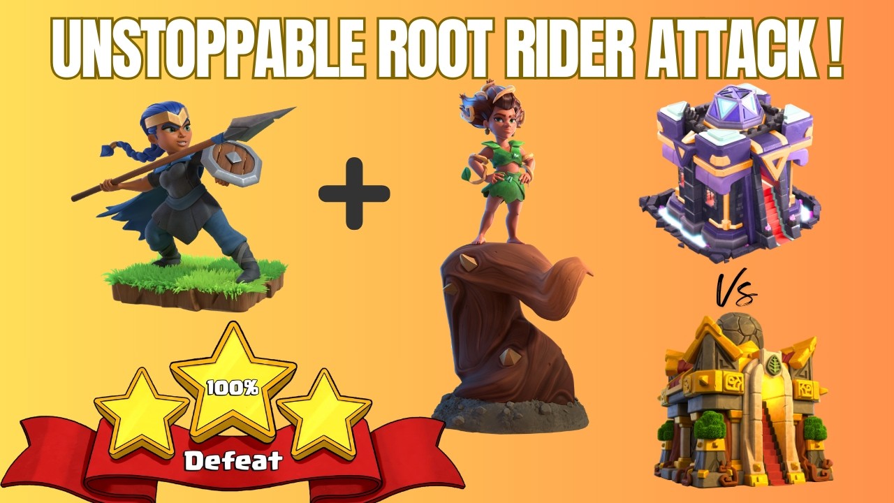 Root Rider Strategy #1 | Step-by-Step Root Rider Guide | TH15 vs TH16 | Clash of Clans