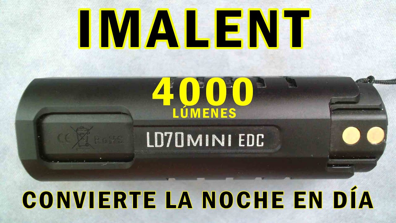 IMALENT LD70 MINI EDC - LINTERNA DE 4000 LÚMENES 😵😎