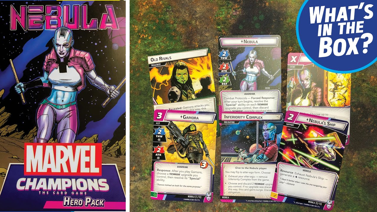 NEBULA Hero Pack Unboxing for Marvel Champions the Card Game