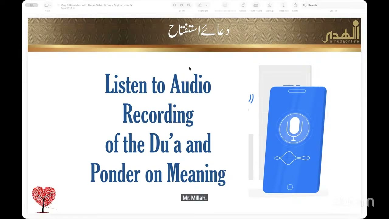 Day 3 February 22nd Ramadan with Duʿā’s 2026 in Urdu Taught by Sr Shazia Nawaz