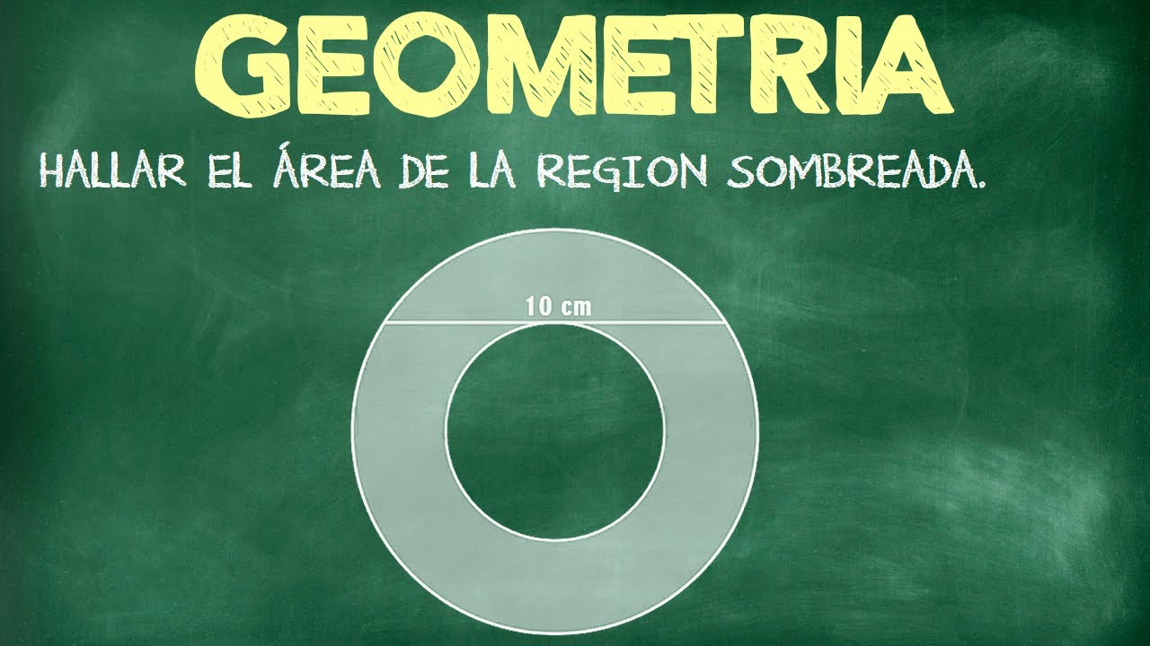GEOMETRÍA 16 - Áreas sombreadas de círculos concéntricos