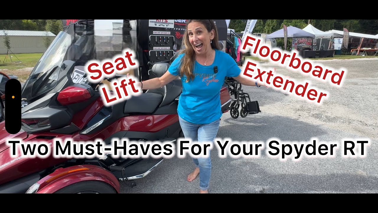 Can-Am Spyder RT Seat Lift and Floorboard Extender