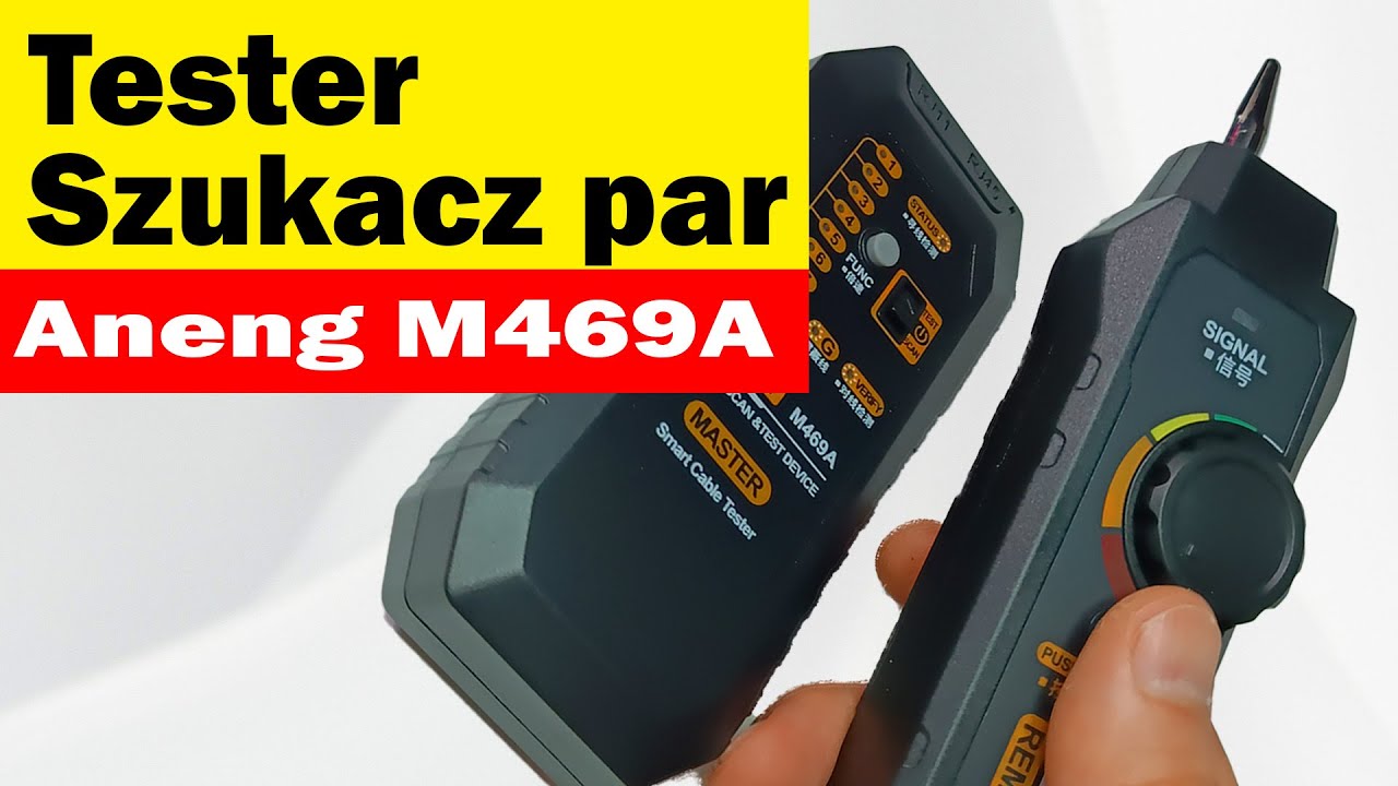 Szukacz par, tester RJ45 do 60 zł? Test Aneng M469A