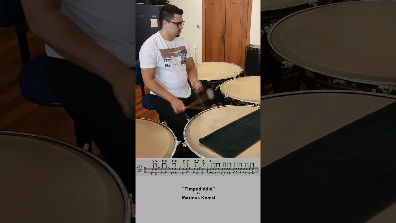 Timpadiddle by Marinus Komst #timpani #warmup #percussion #practice #musician #kolbergpercussion