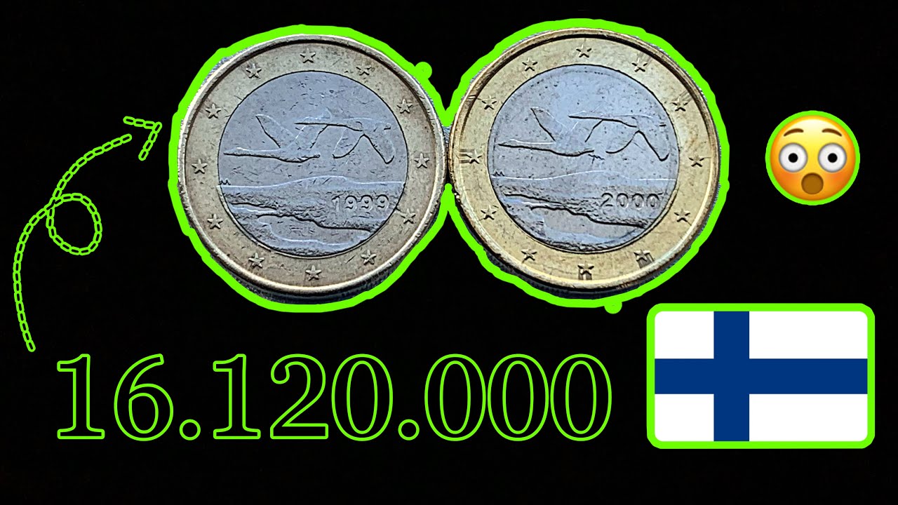 Finland 1 Euro 1999 2000 RARE - 16.120.000