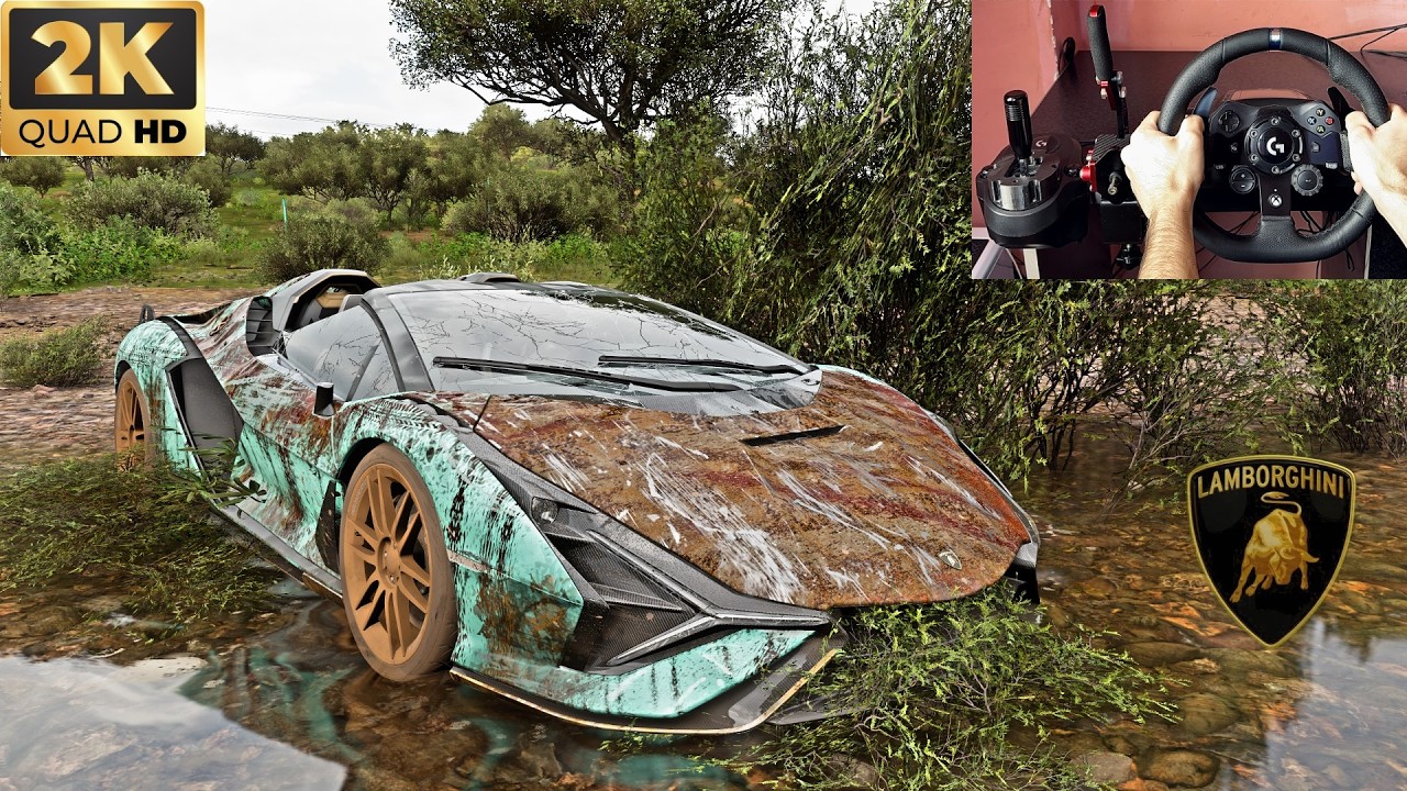 Rebuilding Lamborghin Sian Roadster (1502HP) | Forza Horizon 5  Steering Wheel Gameplay