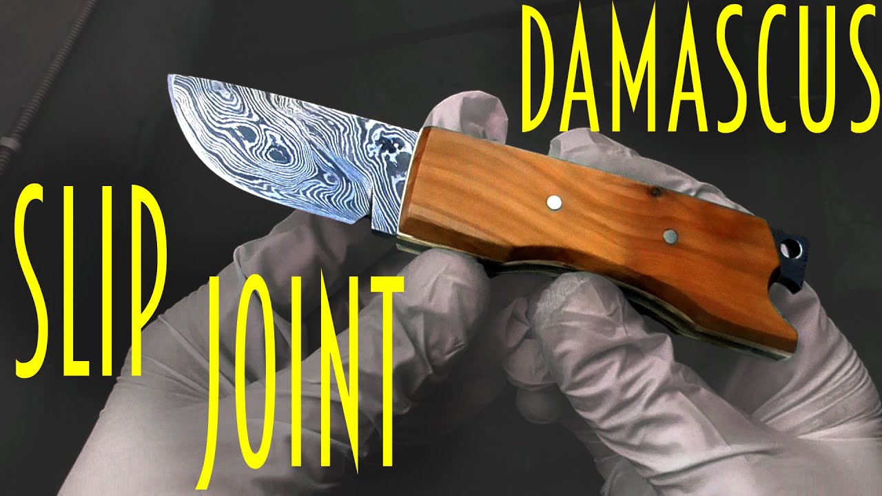 MAKING OF SLIP JOINT DAMASCUS KNIFE