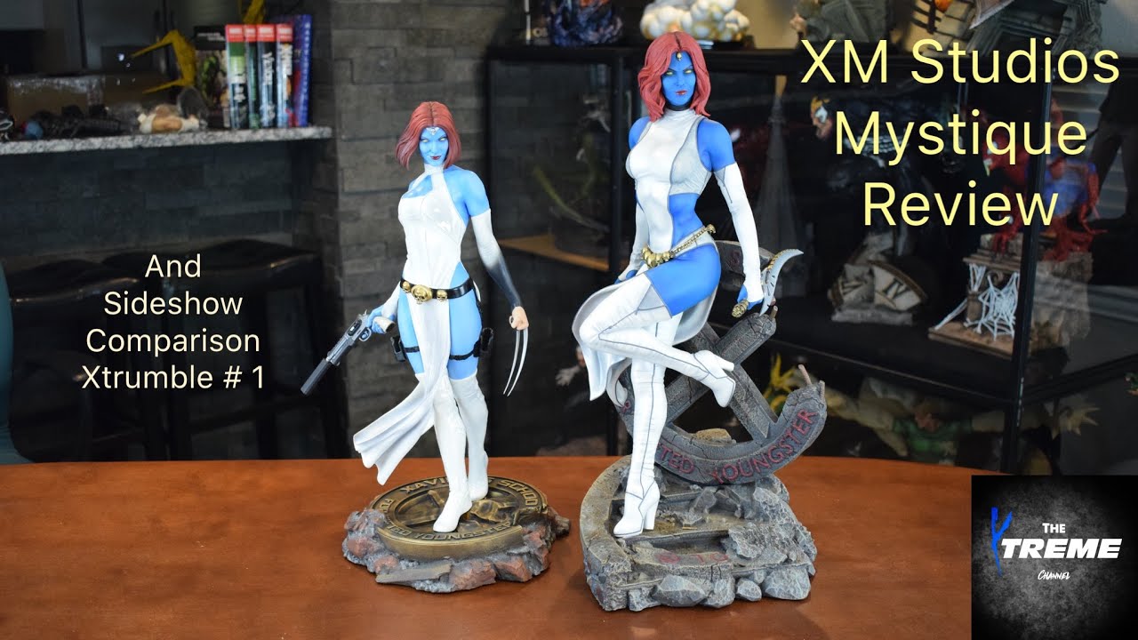 XM Studios Mystique Statue Unboxing, Assembly, & Review w/ Sideshow PF Comparison - Xtrumble # 1