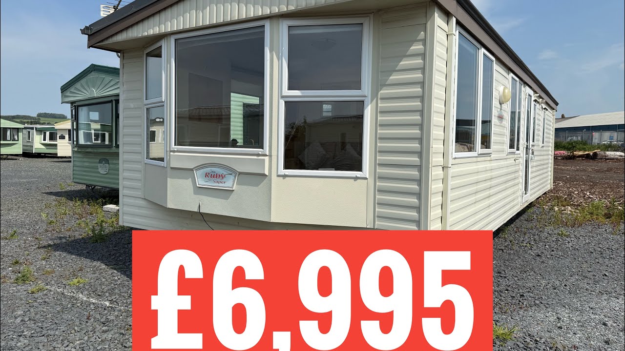 Off site static caravan for sale Scotland UK wide delivery available Atlas Ruby 35x12 2 bedrooms
