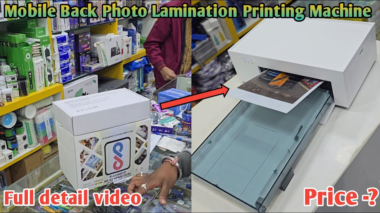 Mini Mobile Back Film DIY Photo Printing Machine Tutorial /Mini thermal photo printer