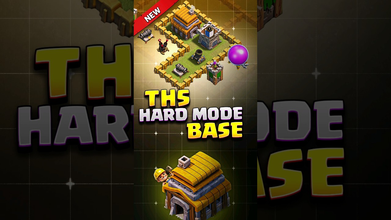 NIESAMOWITA BAZA TH5 WOJENNA DO TRYBU TRUDNEGO⚒️#clashofclans #th5 #cocbases #th5bases #th5warbas...