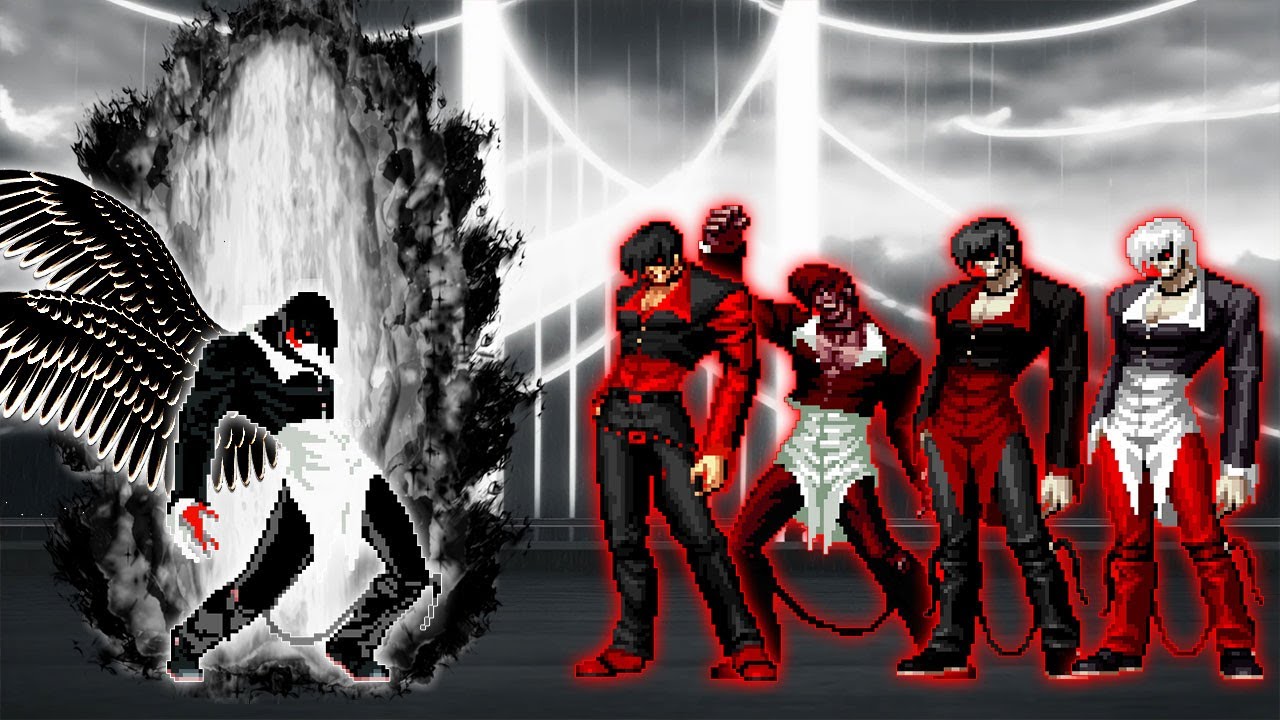 [KOF Mugen] Boss Orochi Iori CY Vs Red Flame Iori Yagami Team