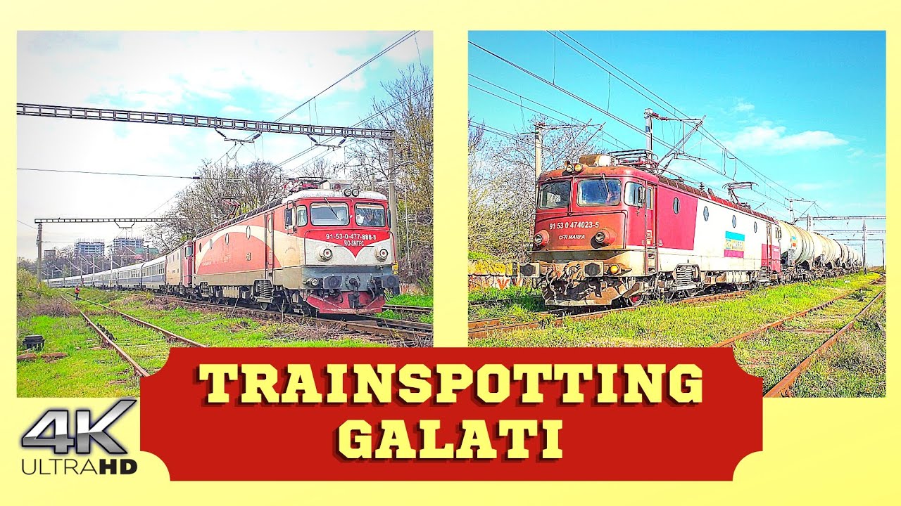 [4K] Trenuri de Dimineata peste Macazuri / Morning Trains over Switches in Galati | April 16th, 2021