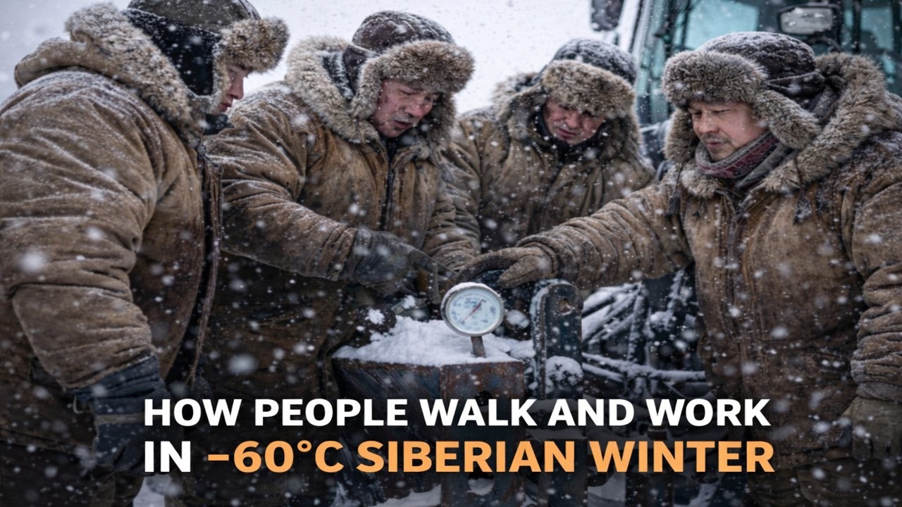 Life at −60°C in Siberia | Extreme Cold Daily Reality