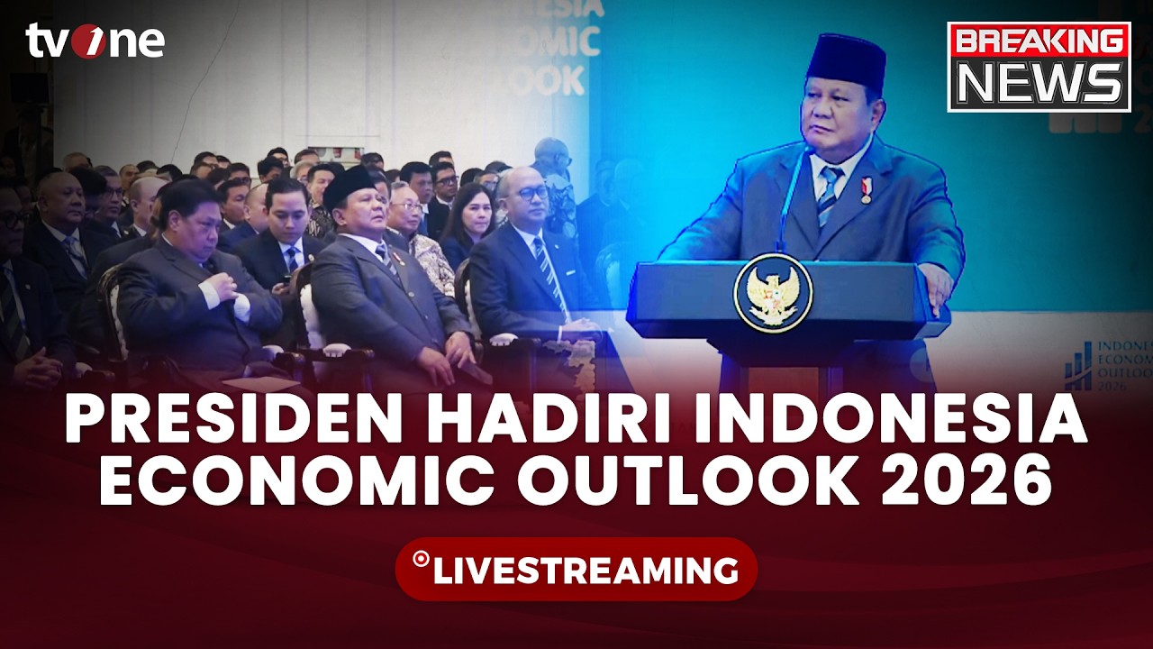 [BREAKING NEWS] Pidato Presiden Prabowo di Indonesia Economic Outlook 2026 | tvOne