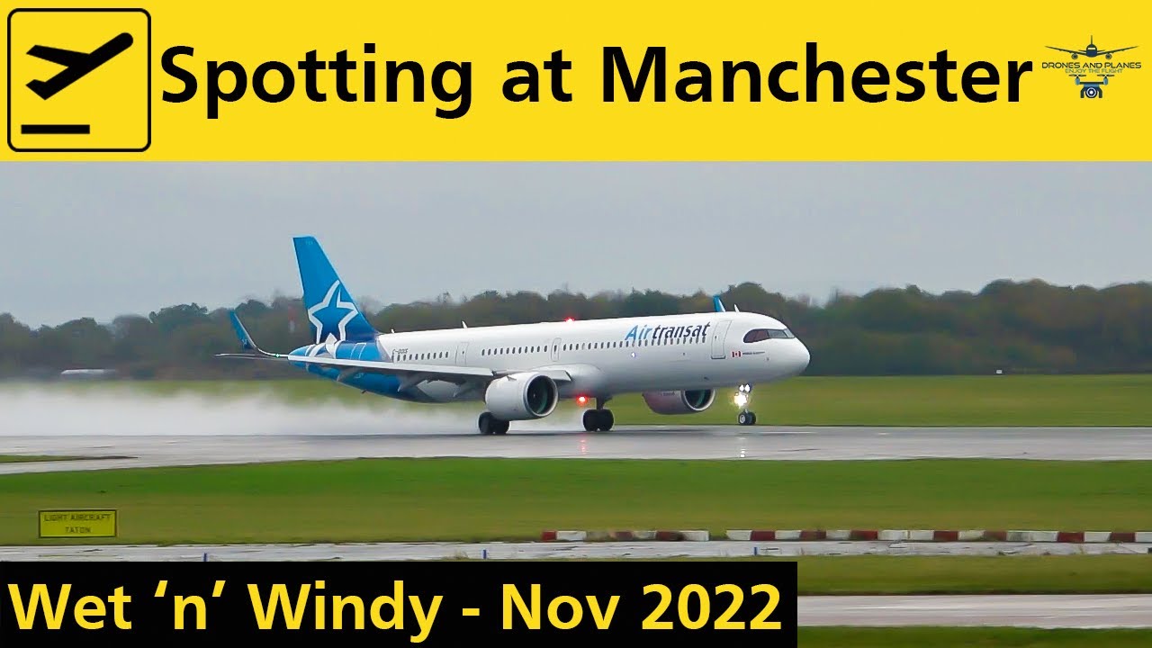 Plane Spotting at Manchester Airport - Runway Visitor Park - Nov 2022