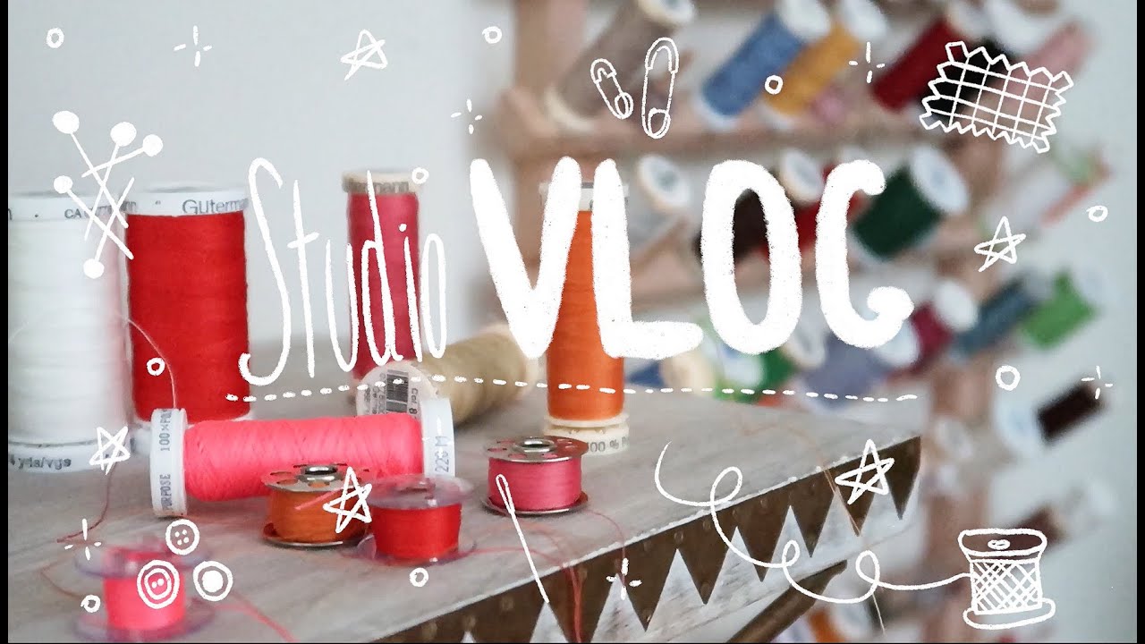 ☀ STUDIO VLOG 01 ☀ Designing a New Blythe Doll Dress + Fabric Shopping!