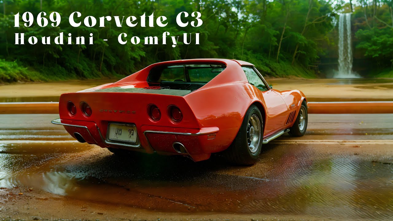 CG and ComfyUI Vol.06 - Corvette C3  Animation + Lora Training