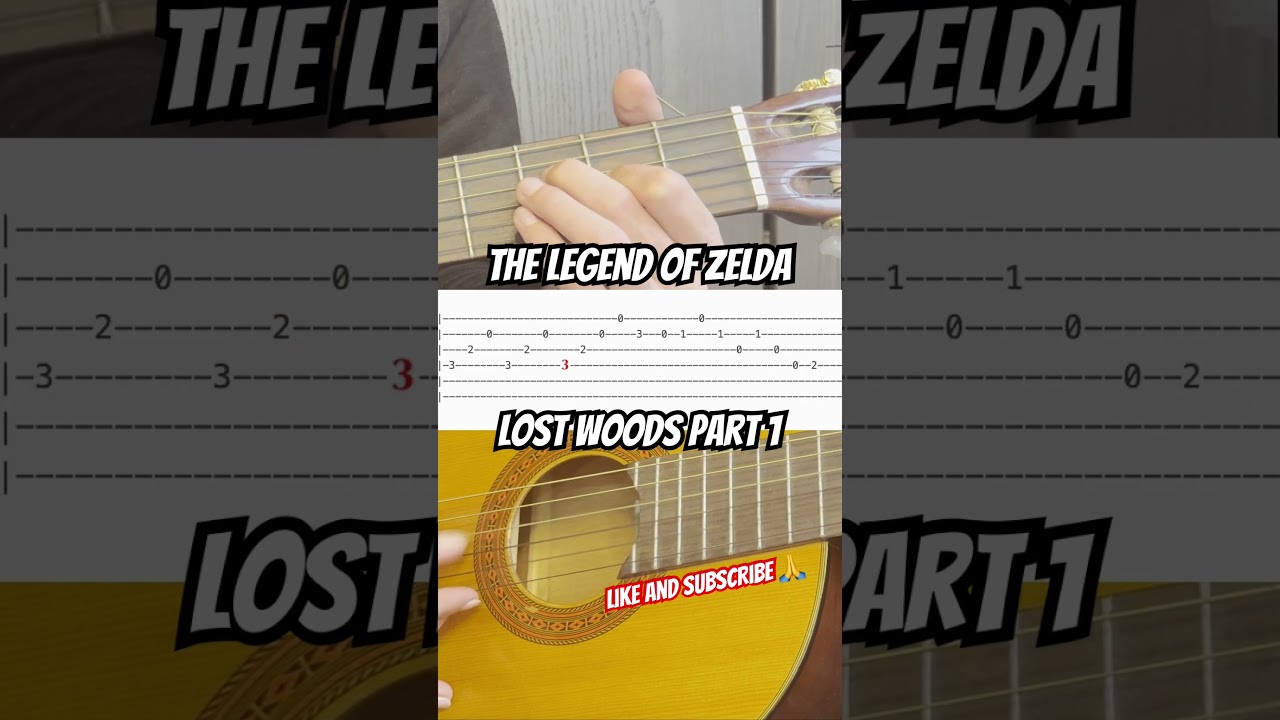 The Legend of Zelda Lost Woods guitar tutorial part 1