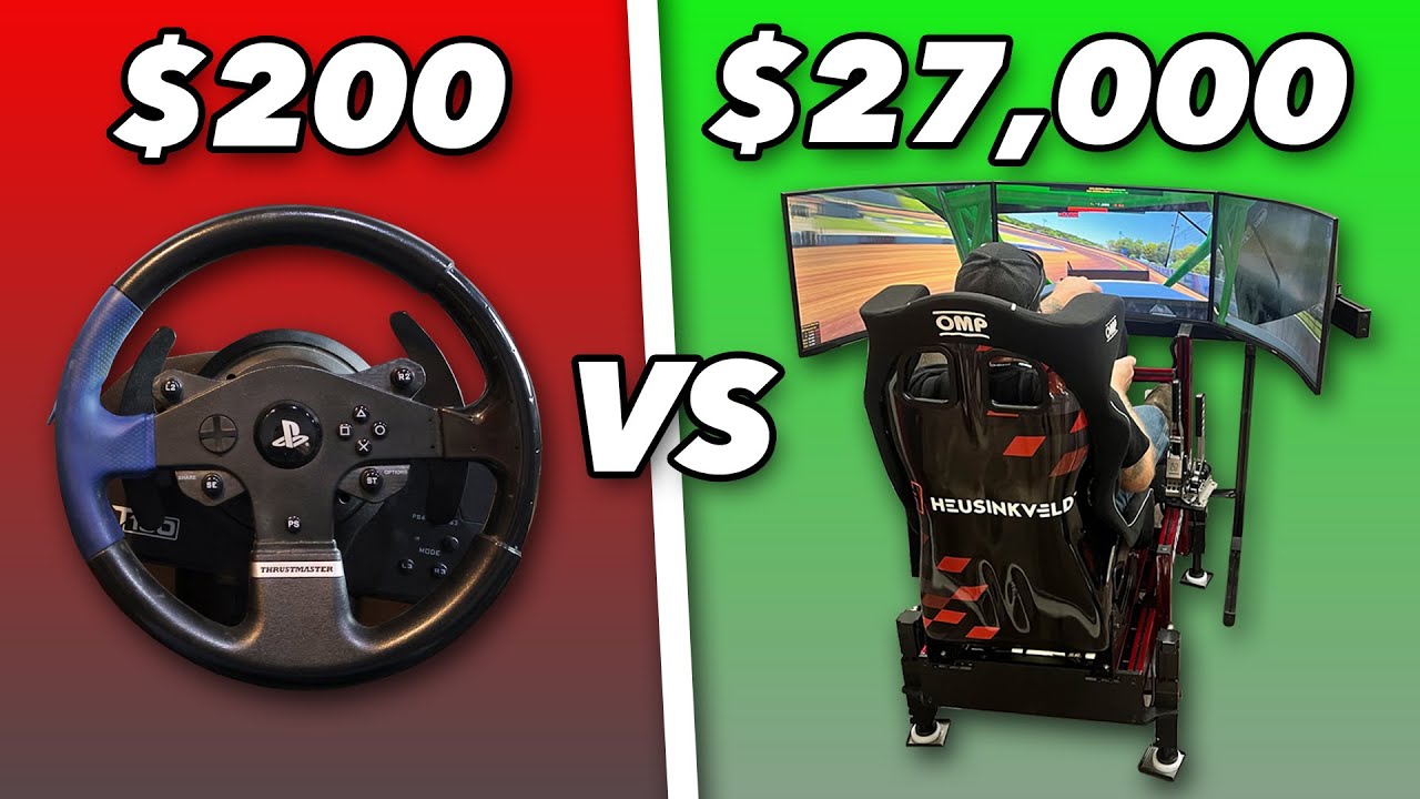 Симулятор iRacing за 200 против 27 000 долларов!