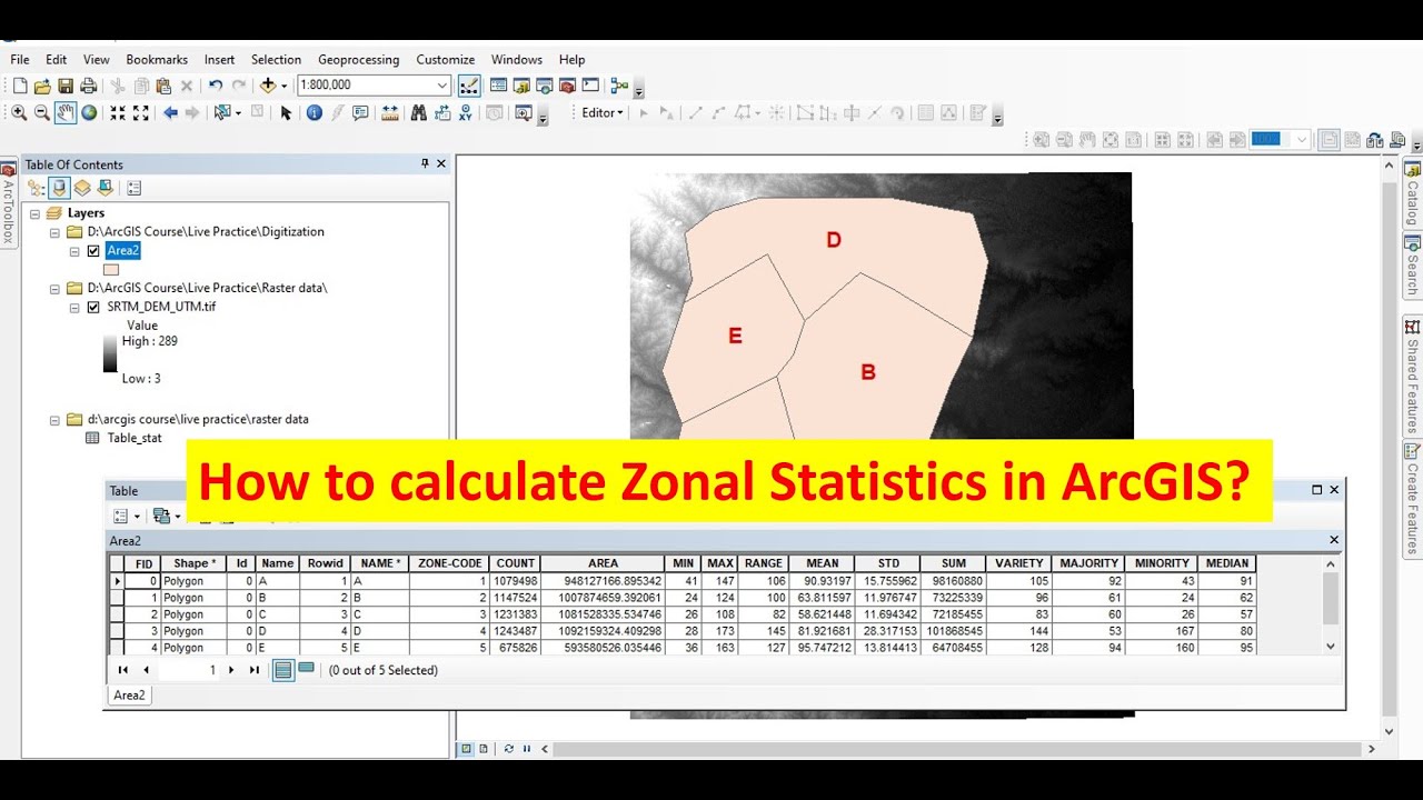 How do you calculate zonal statistics in ArcGIS?