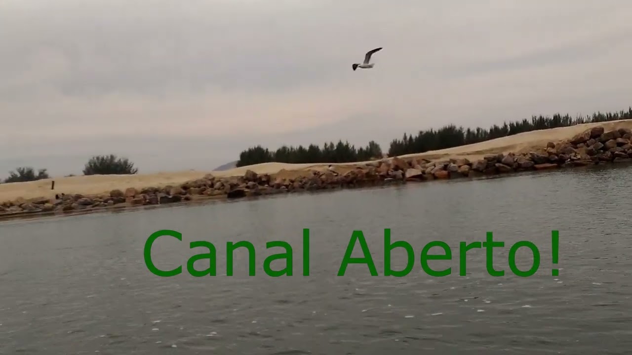 Canal da Barra do Camacho - Jaguaruna SC - BRASIL - Obras em Andamento.