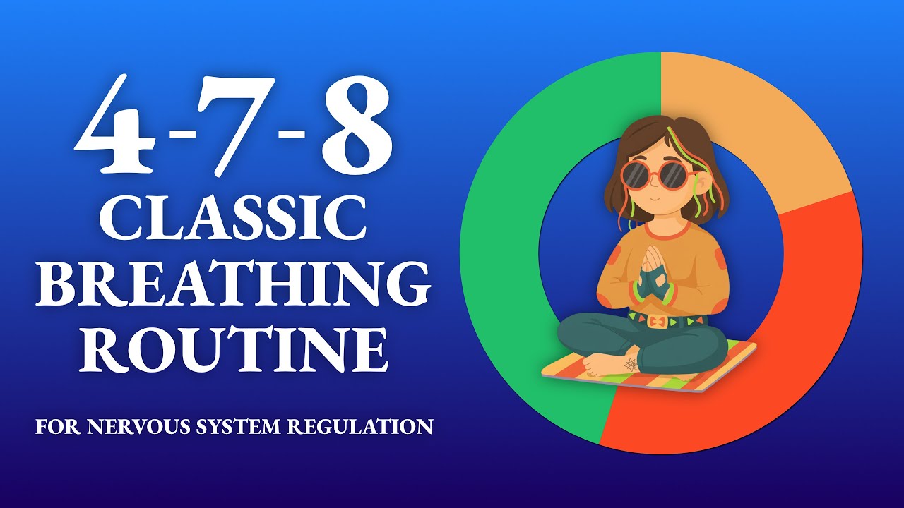 4-7-8 Breathing for Nervous System Regulation | Guided Relaxing Animation