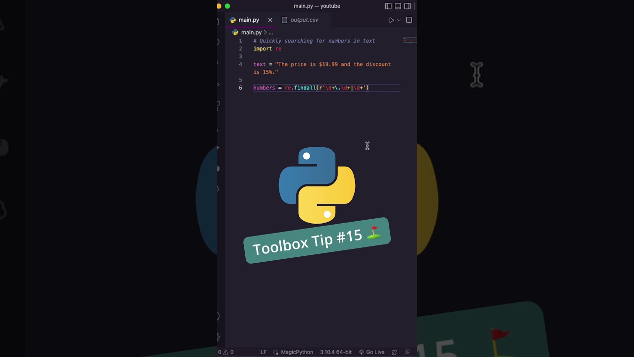 Освоение регулярных выражений Python: узнайте, как использовать findall() для чисел, которые мы и...