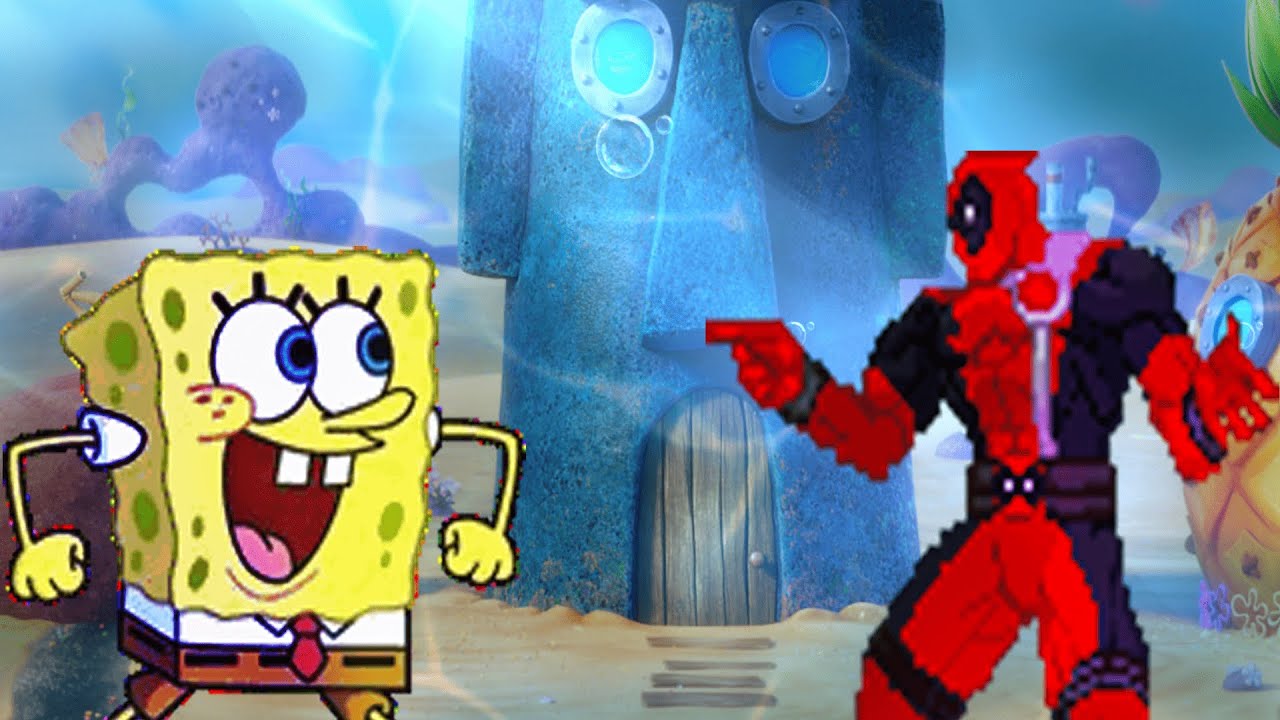 Bob Sponja VS Deadpool // MUGEN // AI MATCH //