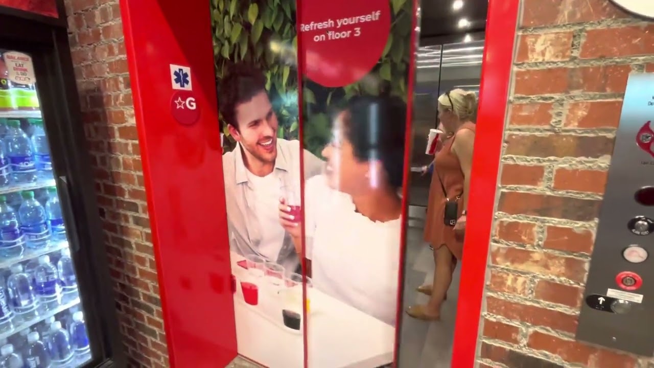 Otis Series 2 Hydraulic Elevators At Coca Cola Disney Springs In Lake Buena Vista, FL