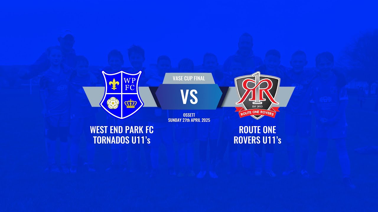 West End Park FC U11's Vs Route One Rovers FC U11's - Vase Cup Final