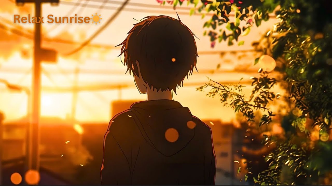 Anime Sunrise Relaxation 🌄 Calm Nature Ambience for Studying, Sleeping & Focus