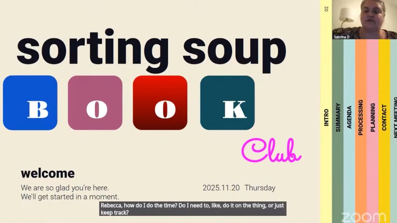 NWSOFA Sorting Soup Book Club on &ldquo;2025&rdquo;