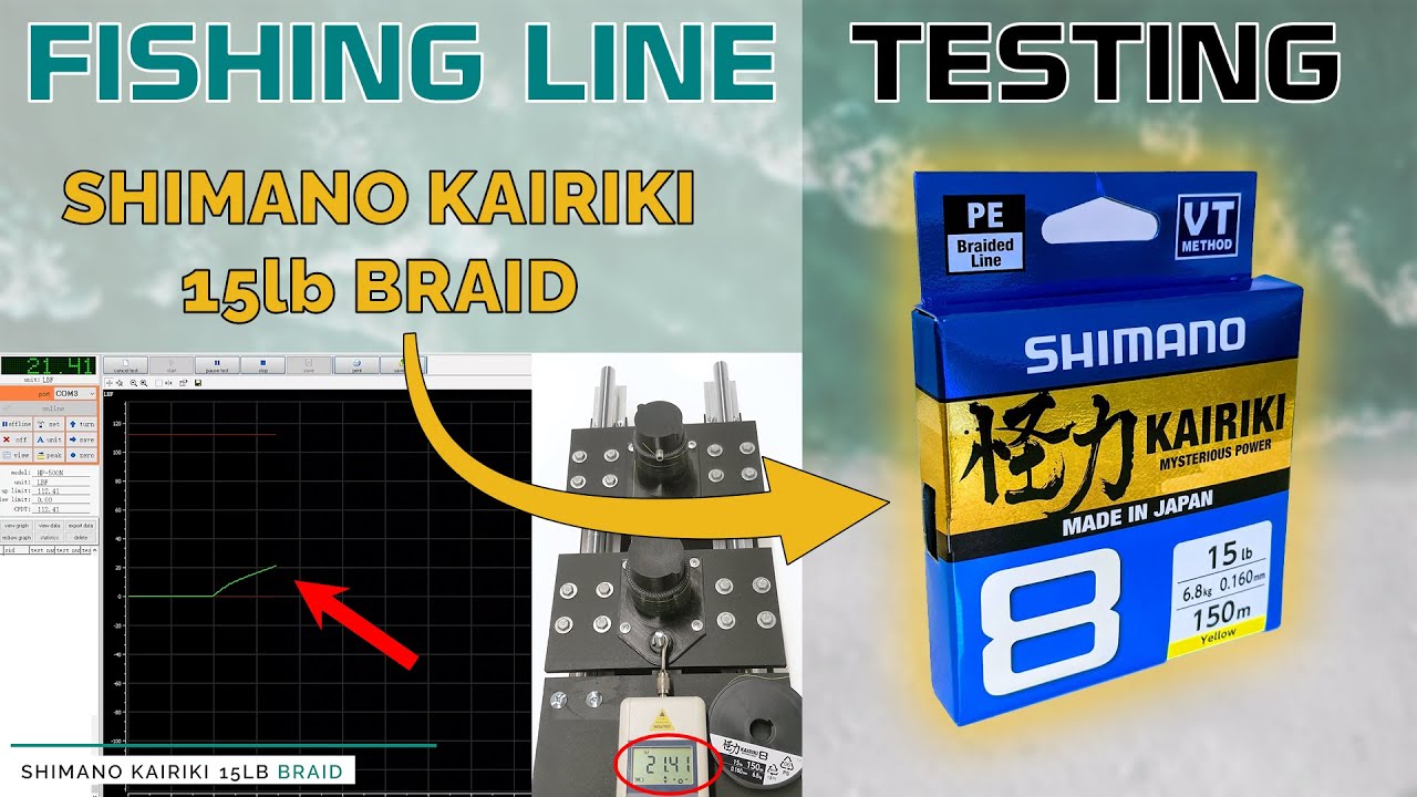 Fishing Line Testing - Shimano Kairiki 15lb Braid