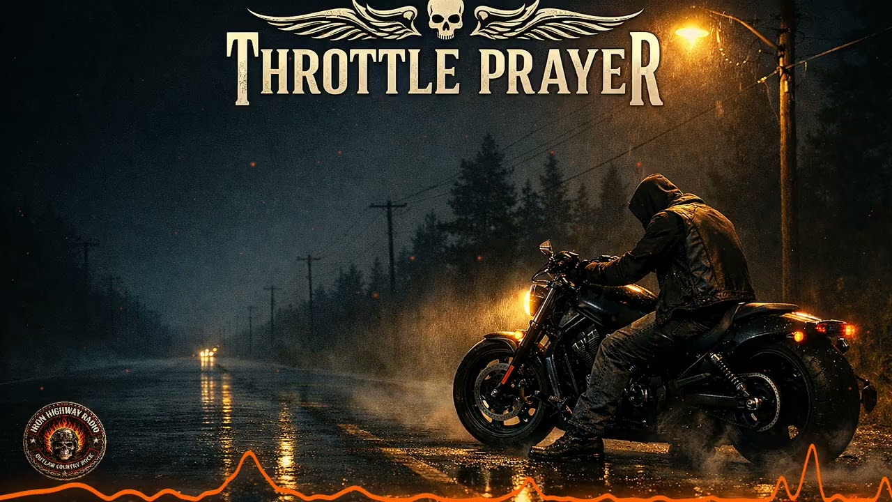 Throttle Prayer | Midnight Highway Outlaw Biker Song (Country Rock Anthem)