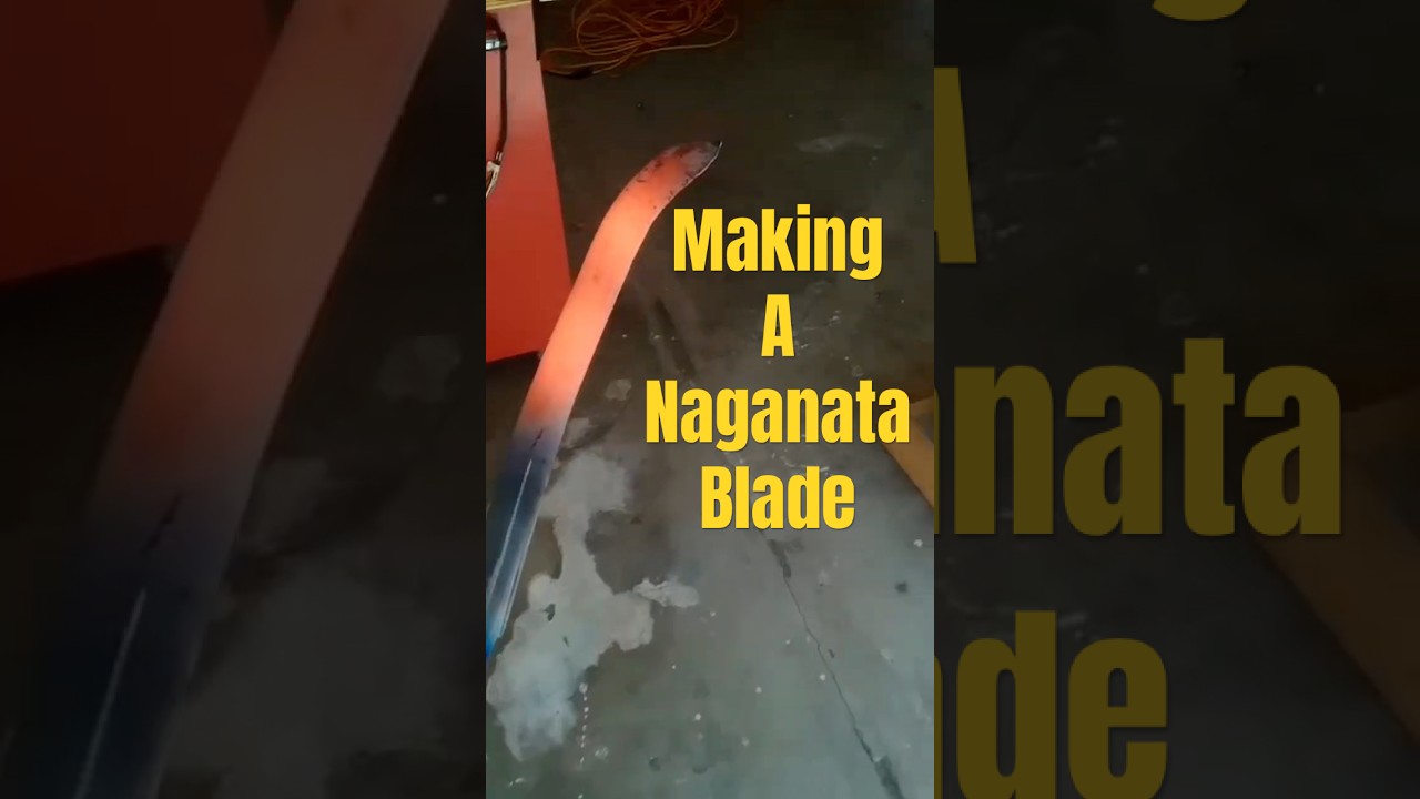 ✨ Making A Japanese Naganata Blade ✨ #diy #naganata #forgedinfire