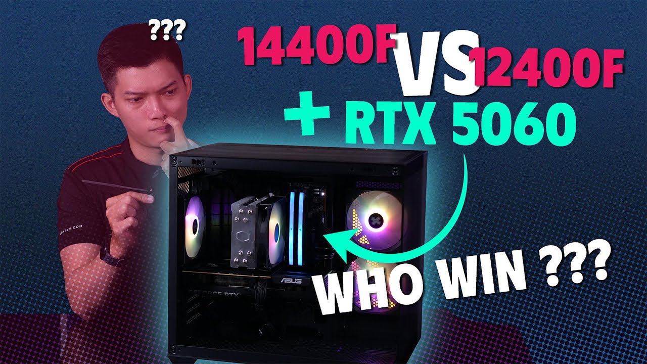 Test hiệu năng RTX 5060 cùng Core i5 12400F vs Core i5 14400F - Bạn chọn combo nào?