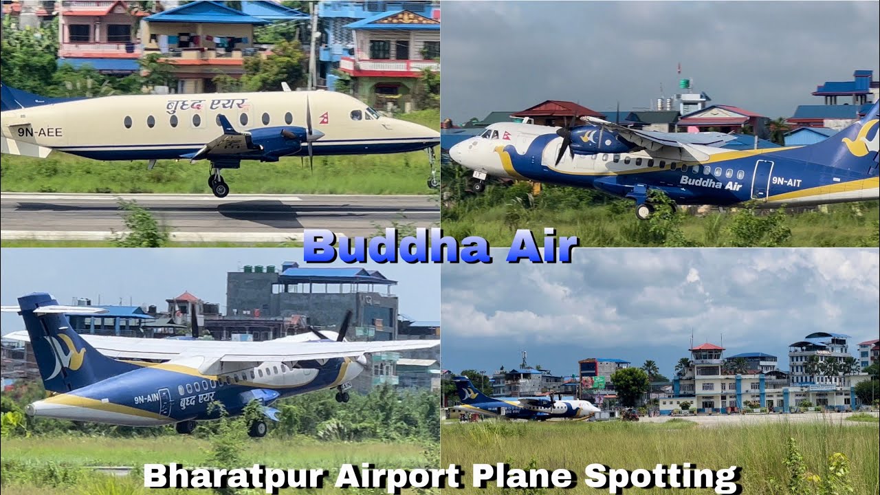 Buddha Air Compilation | Bharatpur Airport Plane Spotting.